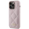 Guess GUHCP15LPSQSQSP iPhone 15 Pro 6.1 różowy/pink hardcase Quilted Metal Logo